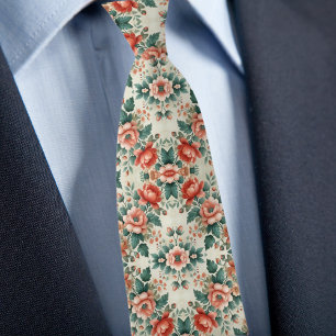 Cravate Motif Floral Formel