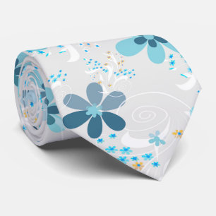 Cravate Motif floral mignon, fleurs, motif floral