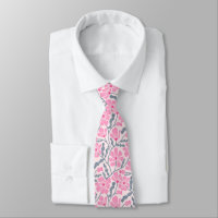 Motif floral moderne du milieu du siècle en rose