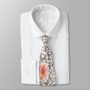 Cravate Motif floral oriental modéré