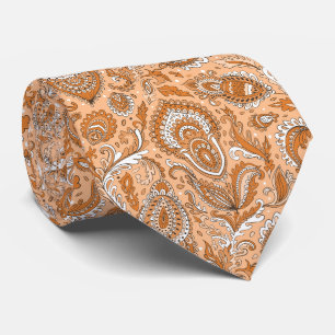 Cravate Motif floral paisley sans couture de style indien