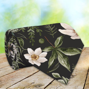 Cravate Motif floral sans couture à l'aquarelle de fleurs 