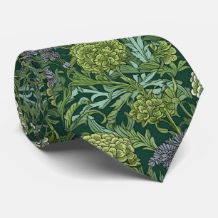 Cravate Motif floral sans couture de style William Morris