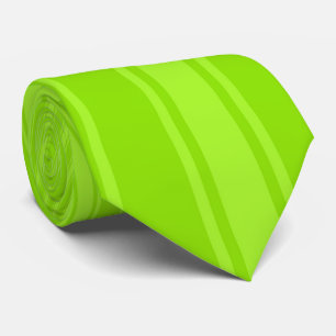 Cravate Motif génial de rayure vert pomme de couleur