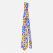 Motif géométrique bleu orange