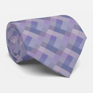 Cravate Motif géométrique bleu violet