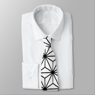 Cravate Motif géométrique de triangle isocèle de fleurs