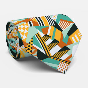 Cravate Motif géométrique vintage rétro
