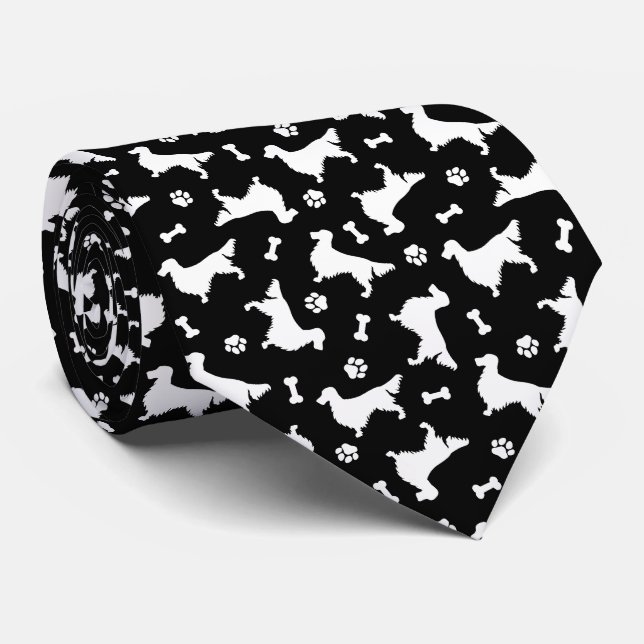 Cravate Motif Gordon Setter Icon (Roulé)