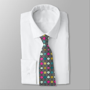 Cravate Motif gris de contraste