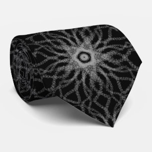 Cravate Motif Hachuré Symétrique Abstrait