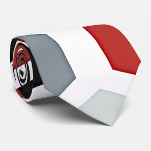 Cravate Motif Hexagon d'Art Moderne