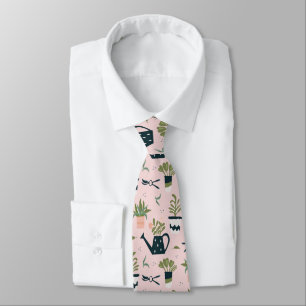 Cravate Motif imprimé Whimsical Pink Gardening