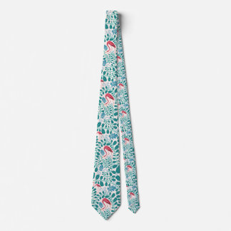 Cravate Motif Jungle de Flamant rose luxuriant *Soft Breez