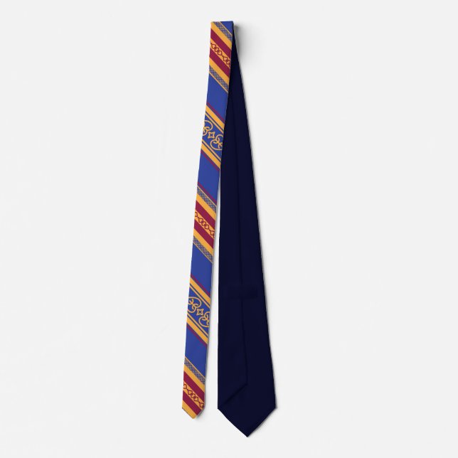 CRAVATE MOTIF KABYLE AMAZIGH SYMBOLE DES BERBERES TIE (Back)