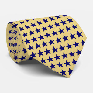 Cravate Motif Lemon et Azure Stars