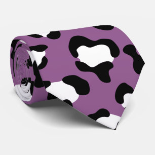 Cravate Motif léopard, Spots léopards, Leopard pourpre