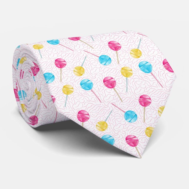 Cravate motif lollipop cool (Roulé)