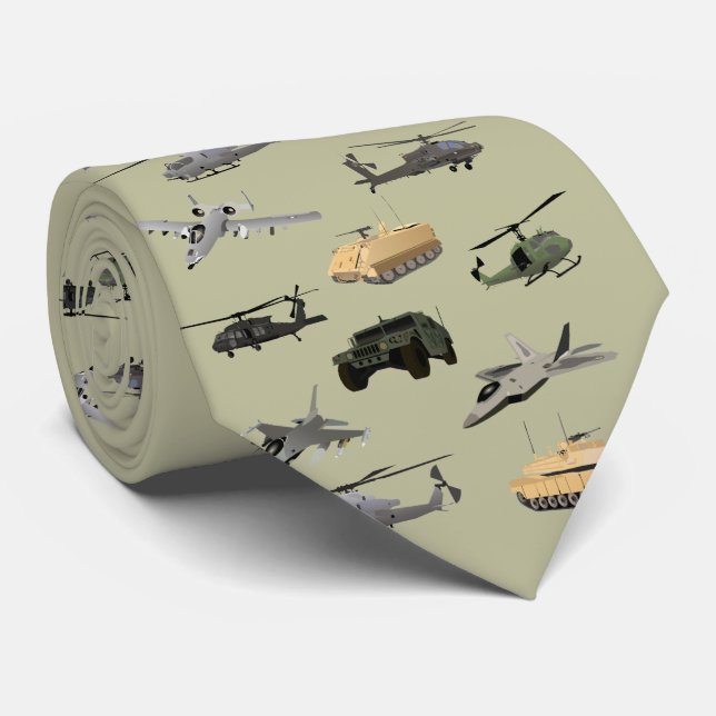 Cravate Motif militaire américain (Roulé)