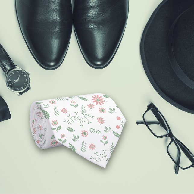 Cravate Motif minimal tropical (Créateur téléchargé)