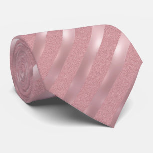 Cravate Motif Modèle  Rose Élégant Parties scintillant d'o