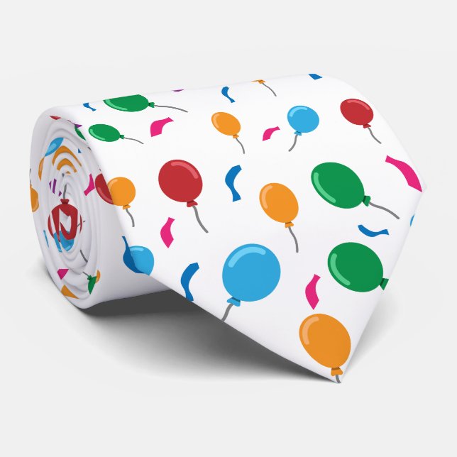Cravate motif montgolfière du parti cool (Roulé)