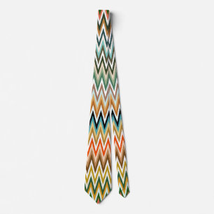 Cravate Motif multicolore Zigzag
