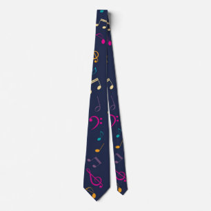 Cravate Motif musical