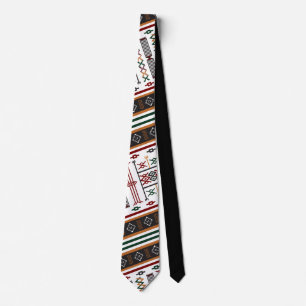CRAVATE MOTIF MZEB AMAZIGH SYMBOLE DES BERBERES