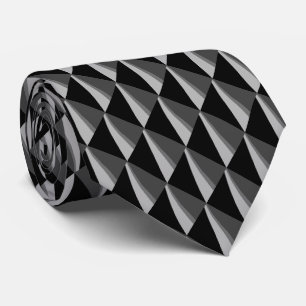 Cravate Motif noir blanc élégant