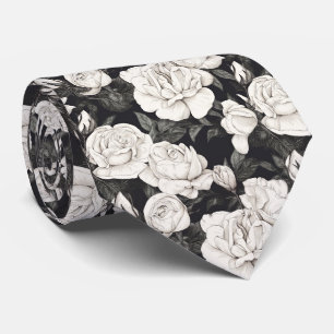 Cravate Motif noir et blanc