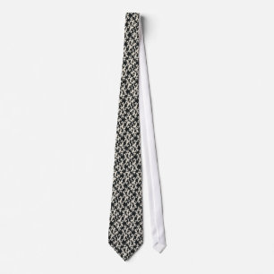 Cravate Motif Noir Et Blanc