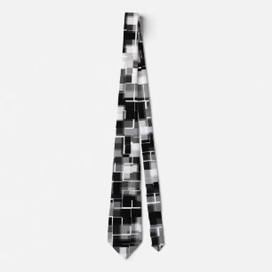 Cravate Motif noir gris blanc tendance
