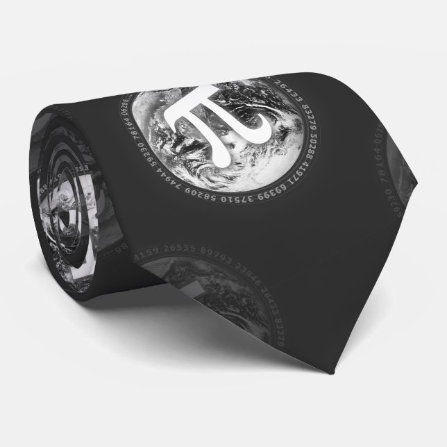 Cravate Motif Numéro Pi | NERD (Roulé)