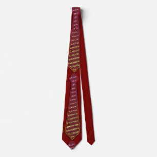 Cravate Motif Original Dk Rouge