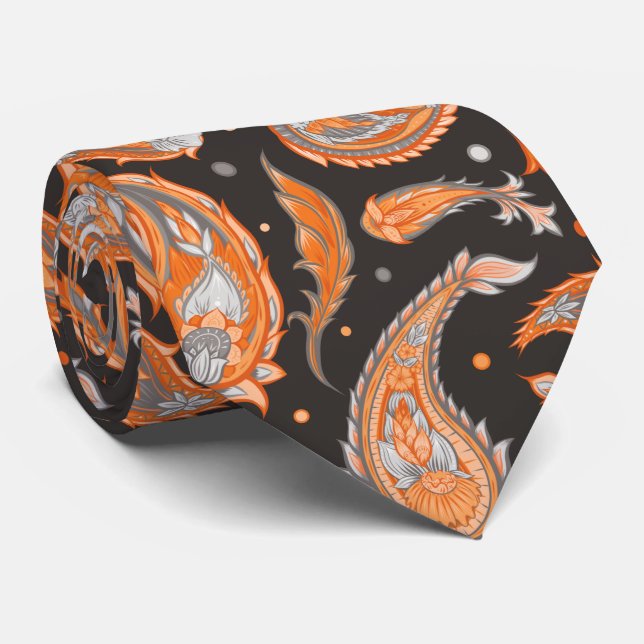 Cravate Motif Paisley (Roulé)