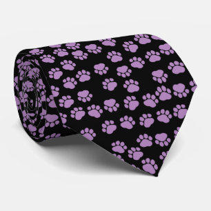 Cravate Motif Paw, Paws Violets, Paws Chiens, Paws Animaux