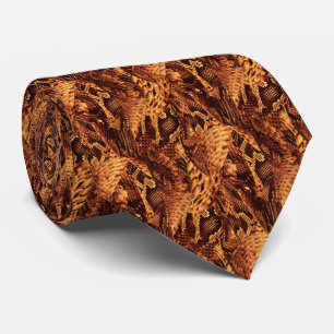Cravate Motif Peau de Serpent