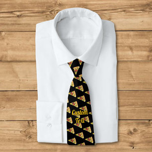 Cravate Motif Pizza Slice