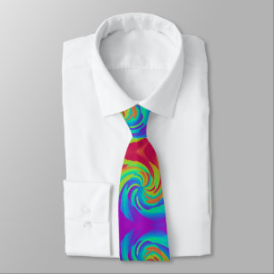 Cravate Motif Rainbow candy lollypop tourbillon arrière - 