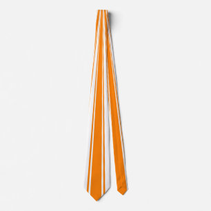 Cravate Motif rayure funky orange