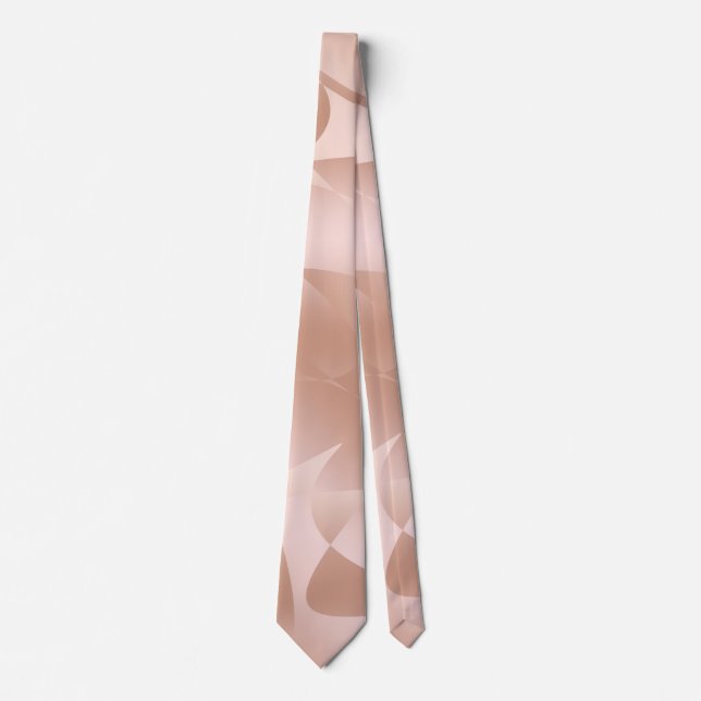 Cravate Motif rose d'or d'en cuivre élégant élégant (Devant)