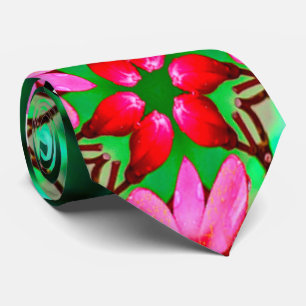 Cravate Motif Rose du désert