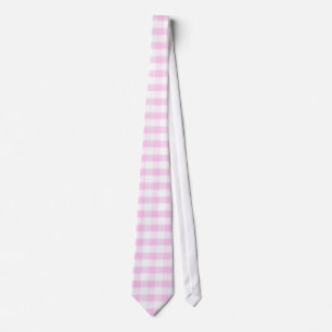 Cravate Motif rose En vichy