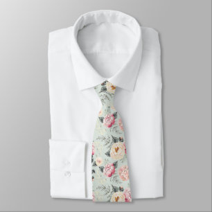 Cravate Motif rose Rose Garden