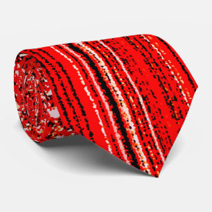 Cravate Motif rouge, blanc et noir