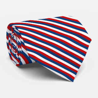 Cravate Motif rouge blanc rayé