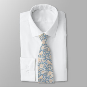 Cravate Motif sans couture de style chinoiserie oiseaux et