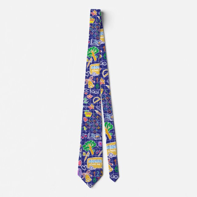Cravate Motif scolaire (Devant)