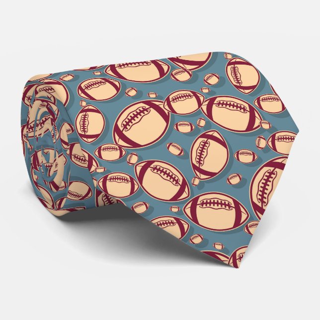 Cravate motif sportif de football cool (Roulé)